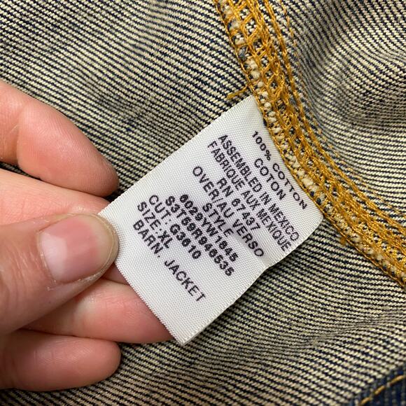 Polo Jeans Company Denim Barn Chore Jacket Men's XL Cottagecore - Picture 8 of 14